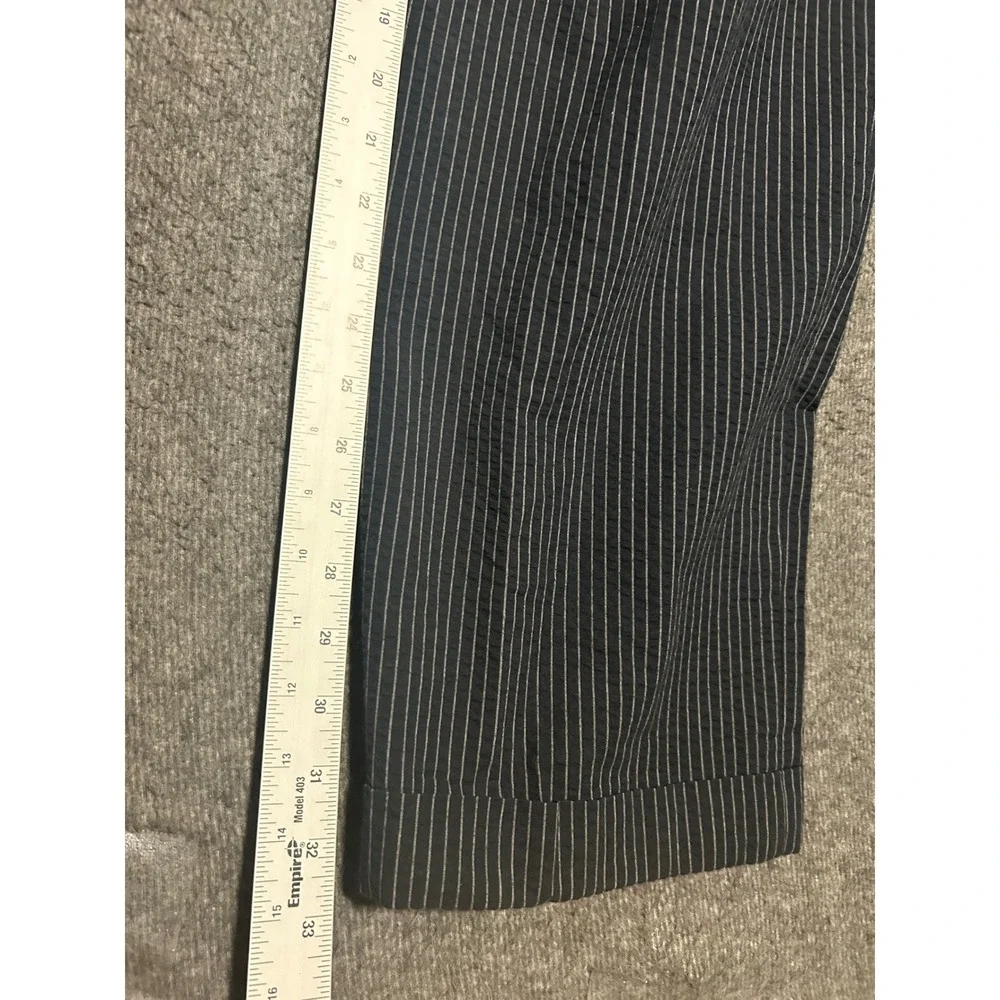 Jos a bank sport seersucker 2 piece suit mens blue size 46L cotton